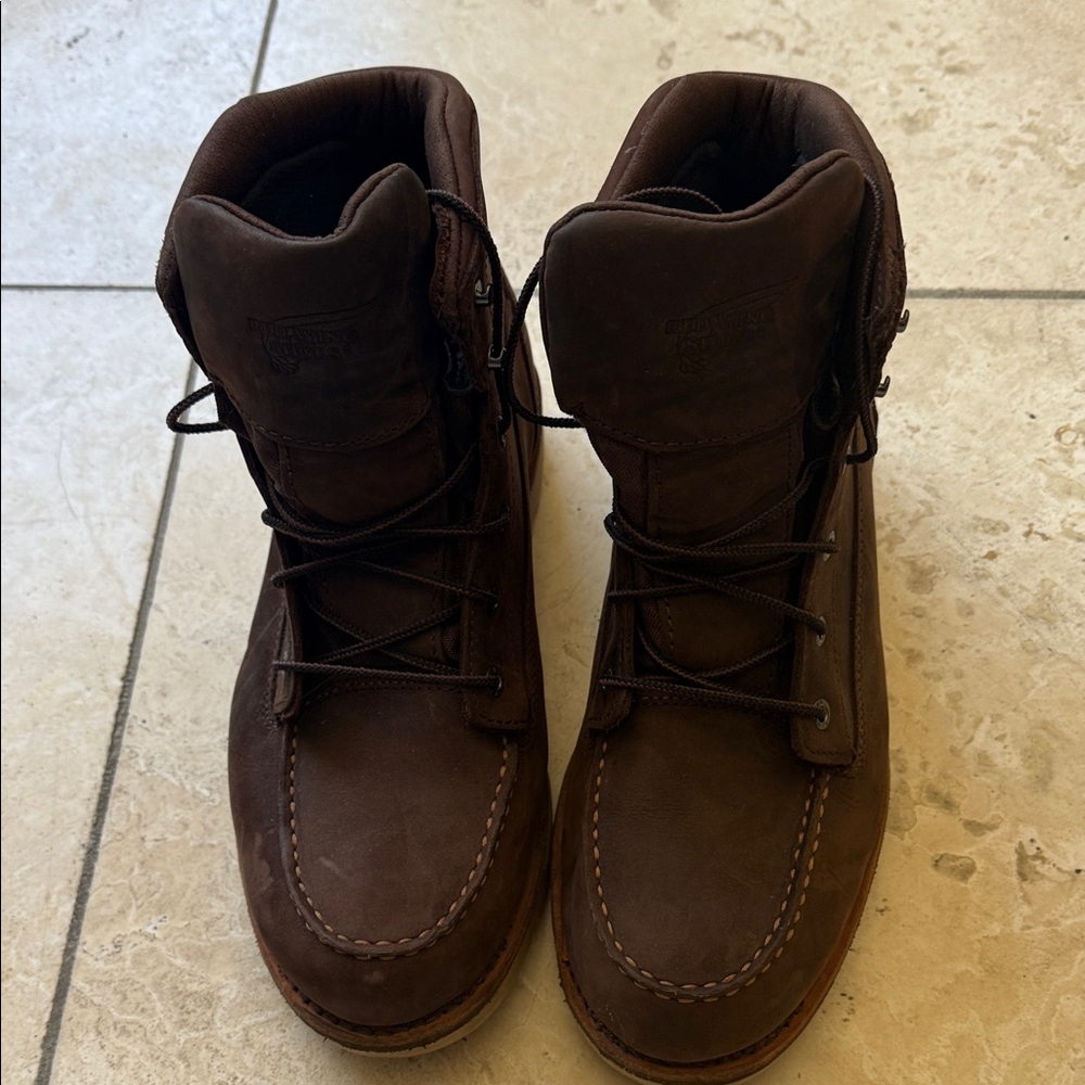 Red Wing Shoes Dark Brown Leather Boots